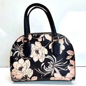 New Kate Spade Floral Black and light pink Handbag.